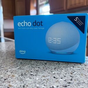 Amazon Echo Dot with Clock - Cloud Blue (5th Gen)
